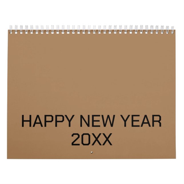 Colour New personalize Text Logo Calendar (Cover)