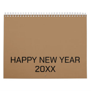 Colour New personalize Text Logo Calendar