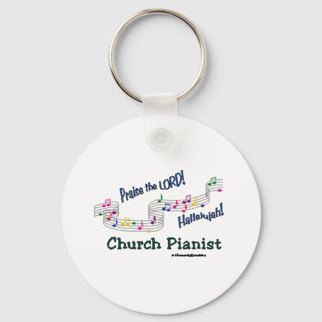 Colour Notes Pianist Keychain (Front)