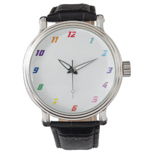 colour numbers watch