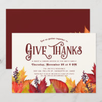 Colour of Autumn | Give Thanks Thanksgiving Dinner