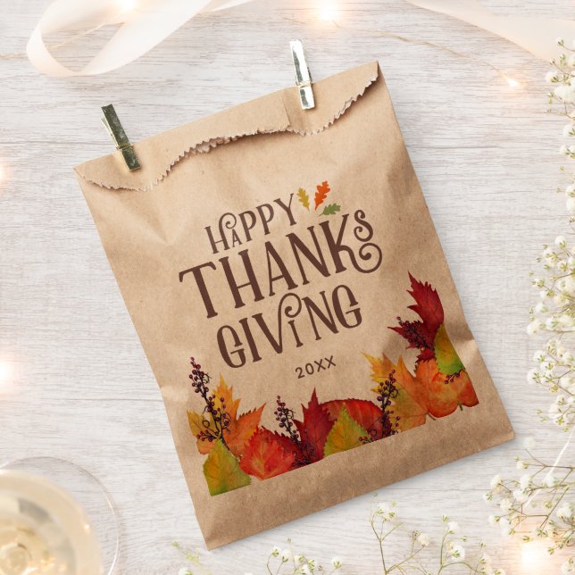 Colour of Autumn | Thanksgiving  Favour Bag (Clipped)