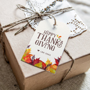 Colour of Autumn   Thanksgiving  Gift Tags