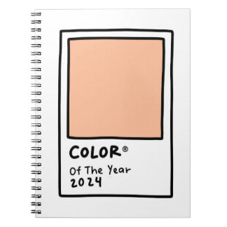 Colour of the Year 2024 Peach Fuzz Card Notebook