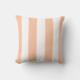 Colour of the Year 2024 Peach Stripe Outdoor Pillow