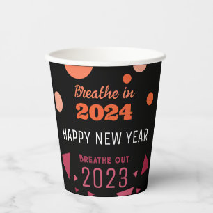 Colour of the year breathe in 2024 2023 New Year Paper Cups