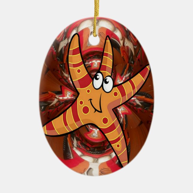 Colour on the run ceramic ornament (Front)