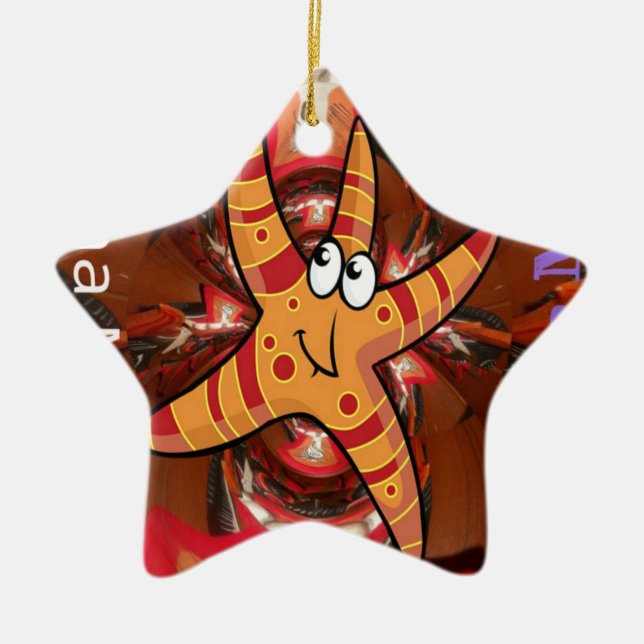 Colour on the run ceramic ornament (Front)