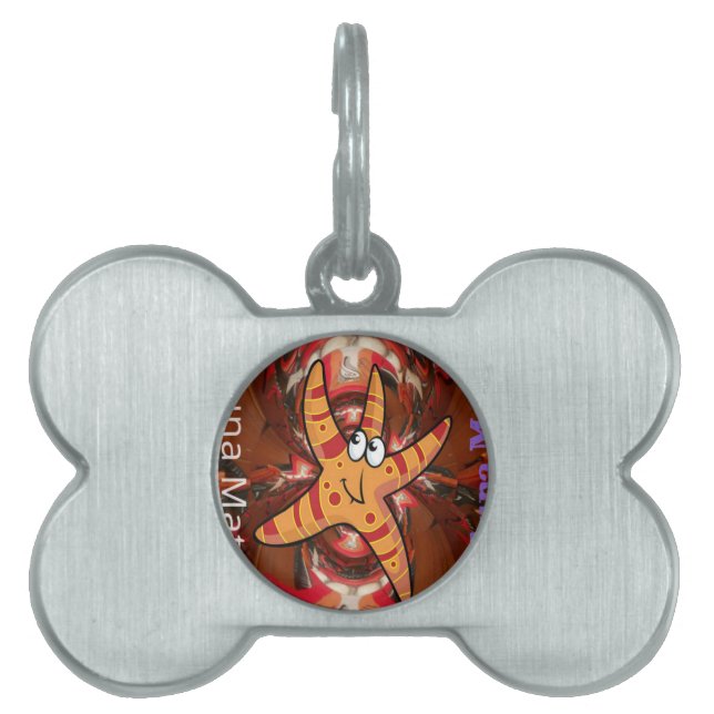 Colour on the run pet name tag (Front)