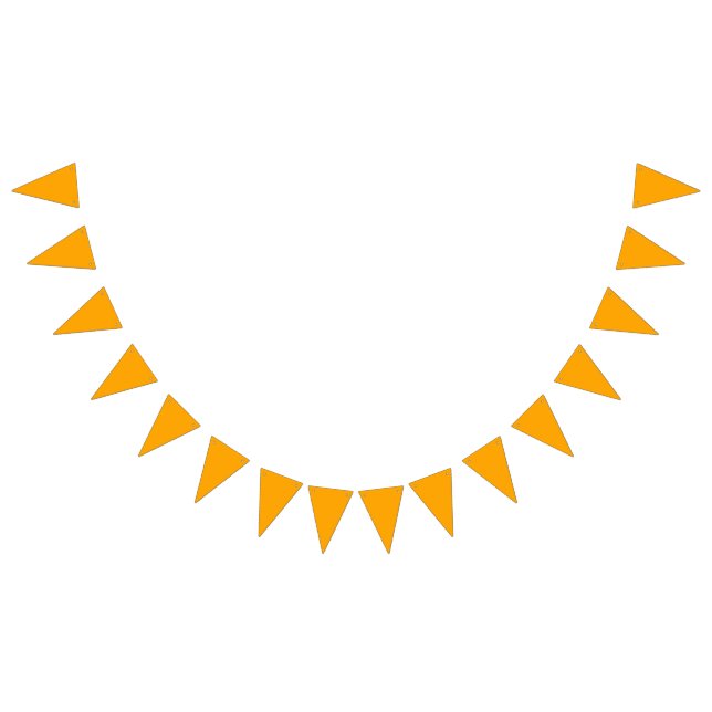 colour orange bunting flags (All)