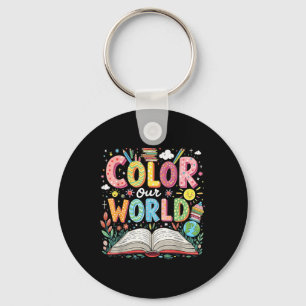 Colour Our World Book Reading Program 2025 Summer  Keychain