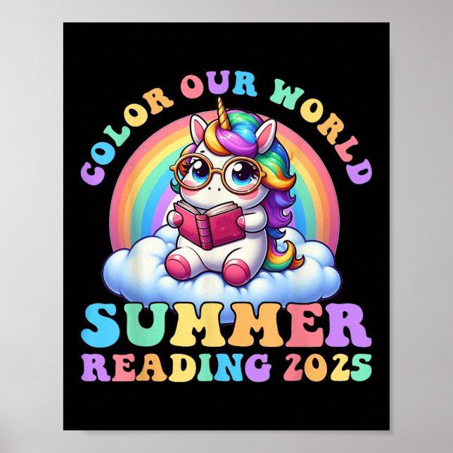 Colour Our World Summer 2025 Reading Program Unico Poster (Front)