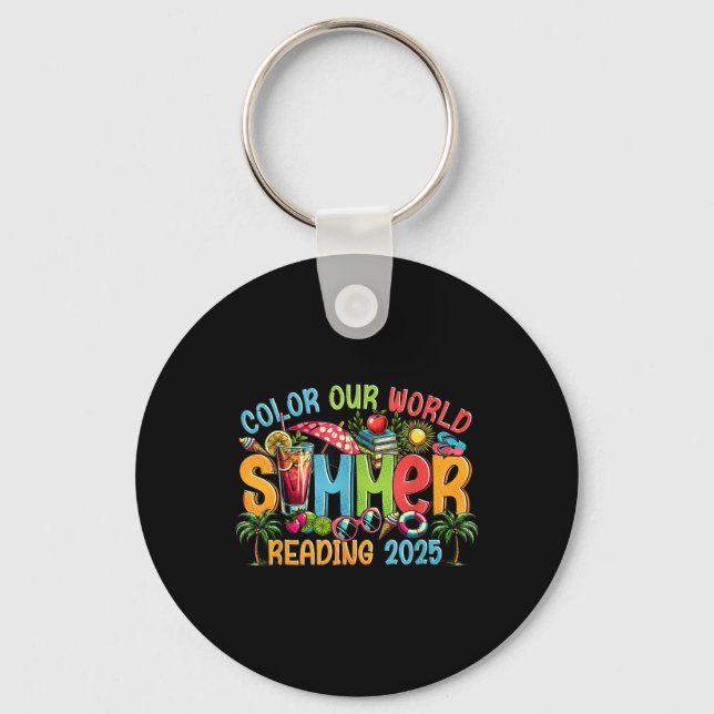 Colour Our World Summer 2025 Summer Reading Progra Keychain (Front)