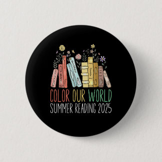 Colour Our World Summer Reading 2025 2 Inch Round Button