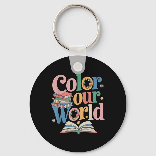 Colour Our World Summer Reading 2025 Creativity Wi Keychain (Front)