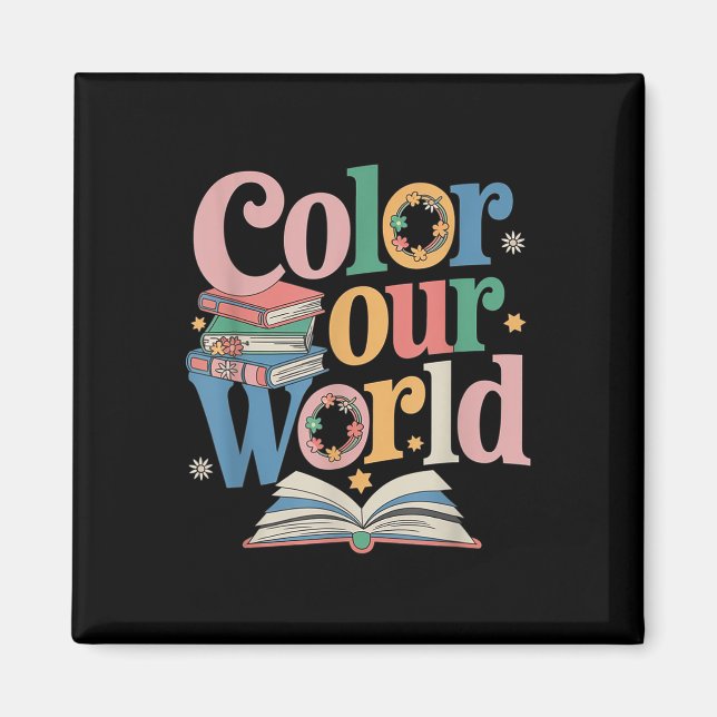 Colour Our World Summer Reading 2025 Creativity Wi Magnet (Front)