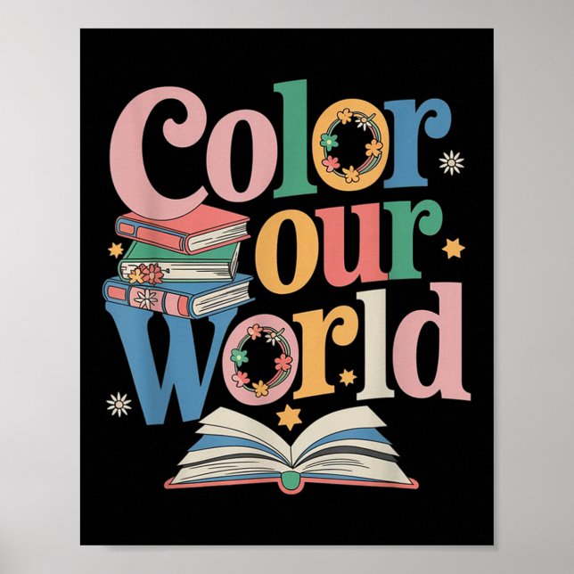 Colour Our World Summer Reading 2025 Creativity Wi Poster (Front)