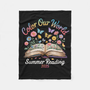 Colour Our World Summer Reading 2025 Fleece Blanket