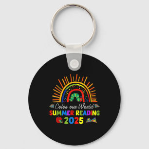 Colour Our World Summer Reading 2025 For Kids Back Keychain