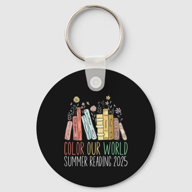 Colour Our World Summer Reading 2025 Keychain (Front)