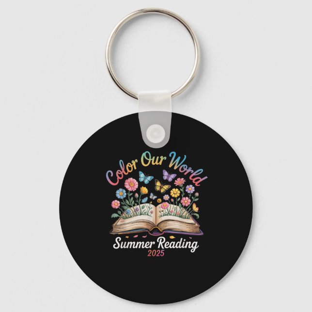 Colour Our World Summer Reading 2025  Keychain (Front)