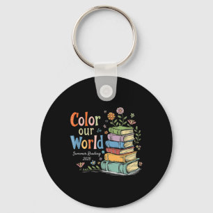 Colour Our World Summer Reading 2025 Library Progr Keychain