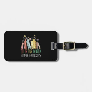 Colour Our World Summer Reading 2025 Luggage Tag