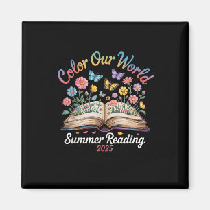 Colour Our World Summer Reading 2025 Magnet