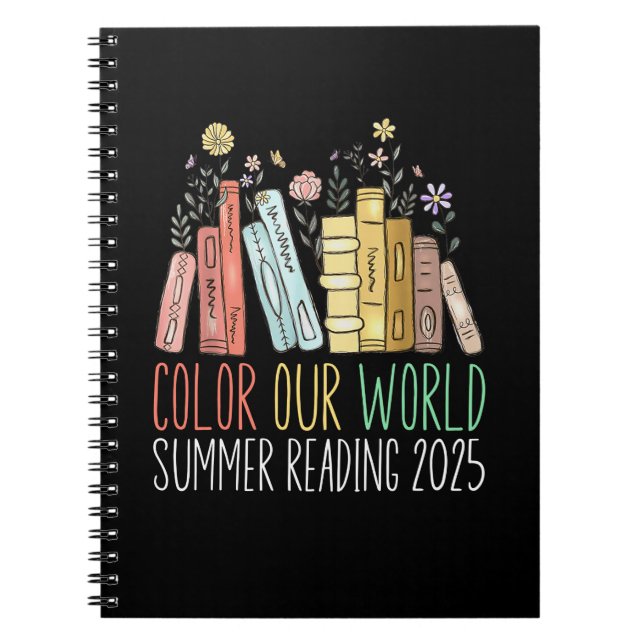 Colour Our World Summer Reading 2025 Notebook (Front)