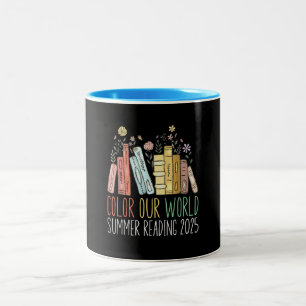Colour Our World Summer Reading 2025 Two-Tone Coffee Mug