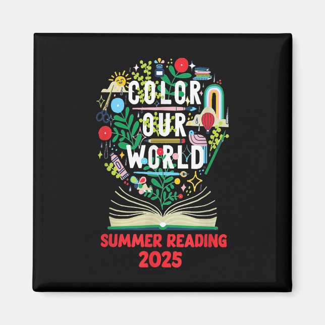 Colour Our World Summer Reading Art And Creativity Magnet (Front)