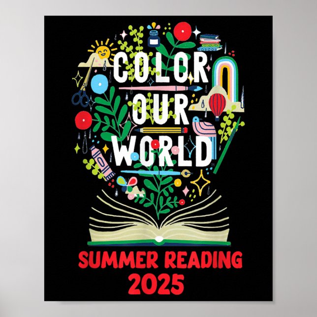 Colour Our World Summer Reading Art And Creativity Poster (Front)