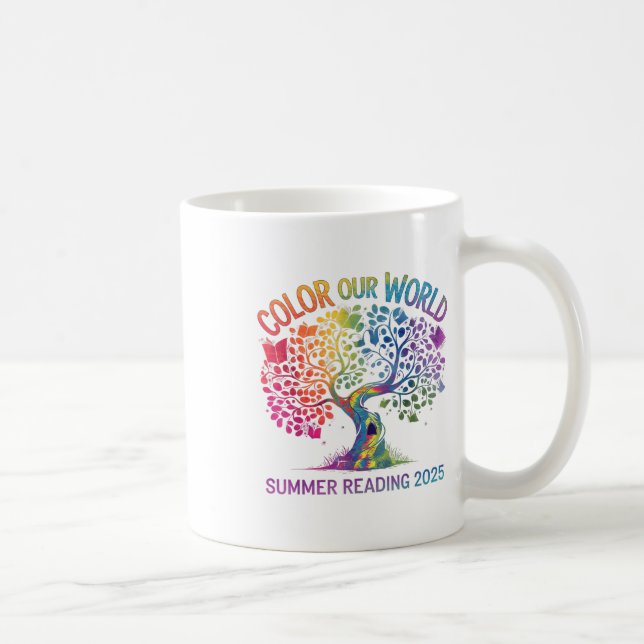 Colour Our World Summer Reading Program 2025 Book  Coffee Mug (Right)