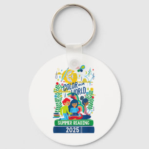 Colour Our World Summer Reading Program 2025 Book  Keychain