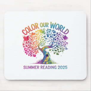 Colour Our World Summer Reading Program 2025 Book  Mouse Pad