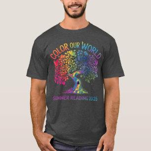 Colour Our World Summer Reading Program 2025 Book T-Shirt