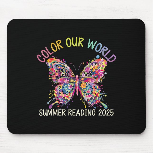 Colour Our World Summer Reading Program 2025 Butte Mouse Pad (Front)