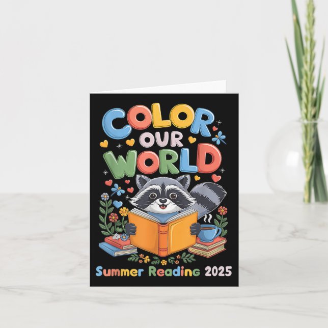 Colour Our World Summer Reading Program 2025 Funny (Front)