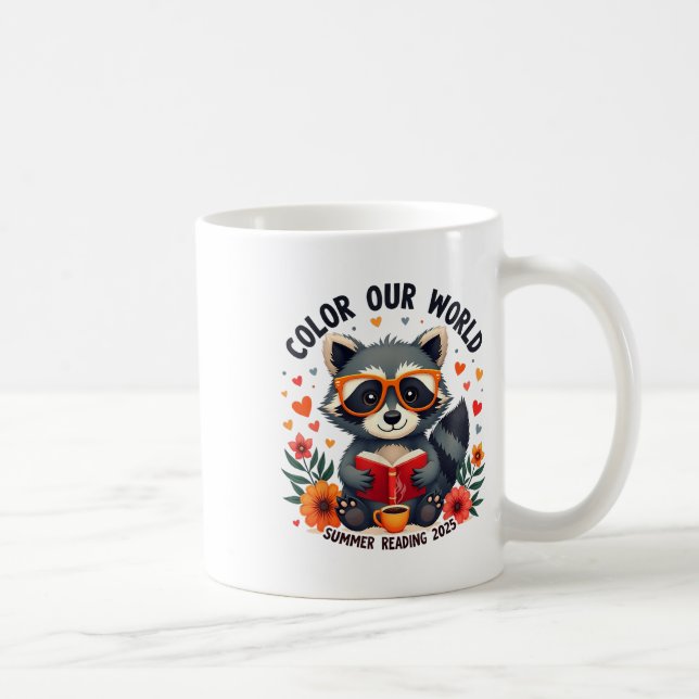 Colour Our World Summer Reading Program 2025 Funny Coffee Mug (Right)