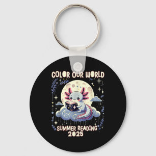 Colour Our World Summer Reading Program 2025 Funny Keychain
