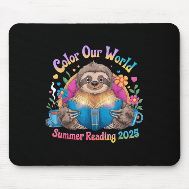 Colour Our World Summer Reading Program 2025 Funny Mouse Pad (Front)