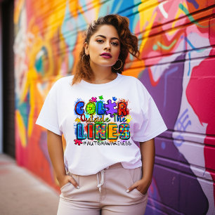 Colour Outside of the Lines Autism T-shirt