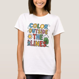 Colour Outside the Lines Autism Shirt - Autism
