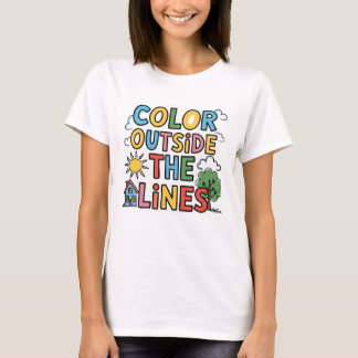 Colour Outside the Lines Autism Shirt - Autism