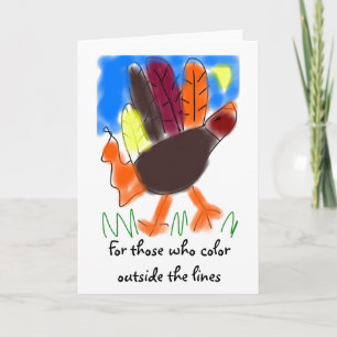 Colour Outside the Lines Greeting Card