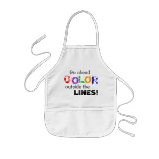 Colour Outside the Lines Kids! Art & Craft Apron
