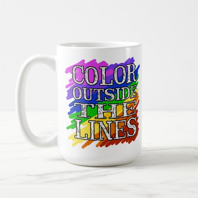 Colour Outside The Lines mug (Left)