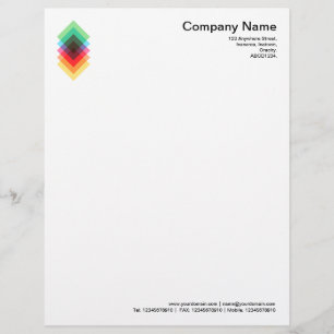 Colour Overlay Motif. Letterhead
