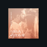 Colour Overlay Stylish Photo Anniversary Gift Canvas Print<br><div class="desc">This stylish personalized wall decor comes in blush colour overlay of the couple's photograph (better to use a black and white photo) and a modern typography. You can edit this anniversary canvas print with your photo,  names,  and number of years or any custom message.</div>