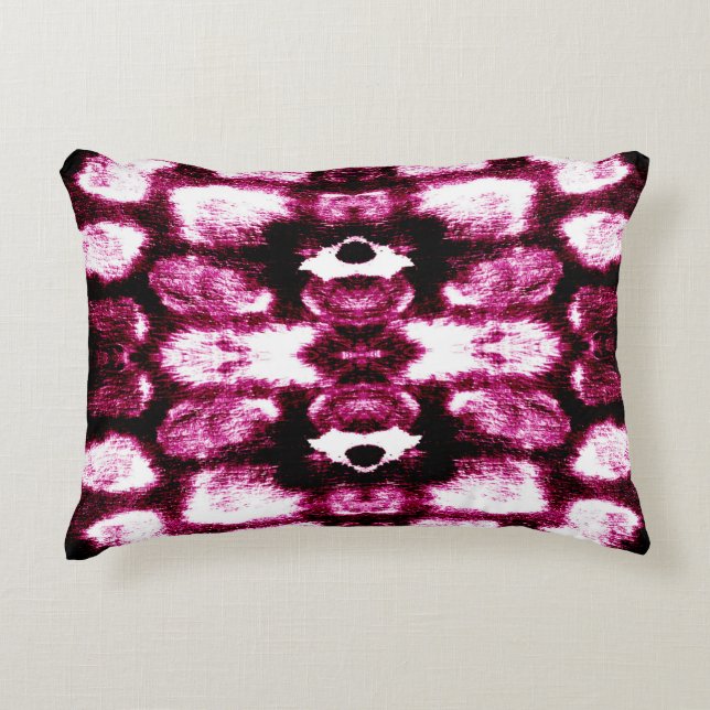 Colour Paint Background. Aquarelle Art. Liquid Ink Accent Pillow (Front)